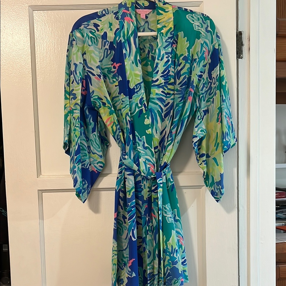 Lily Pulitzer Colorful Kimono Robe